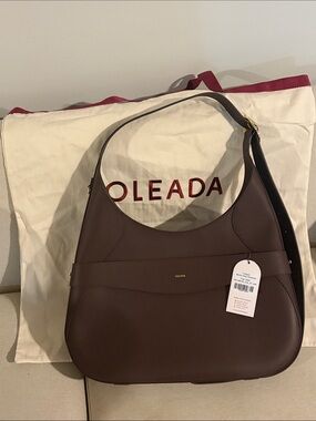 OLEADA Marina Hobo Large – Chocolate Brown Leather – New / Never Carried